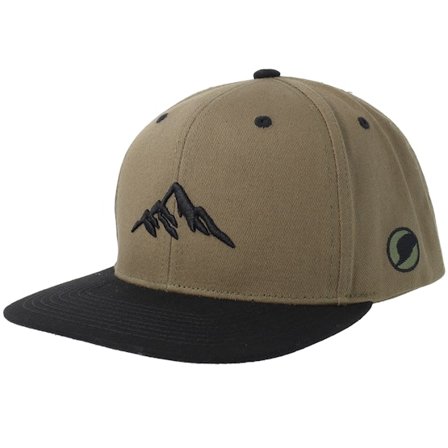 Wild Spirit - Mountain 3d Black/Olive/Black Snapback Snapback Green Cap - @ Hatstore