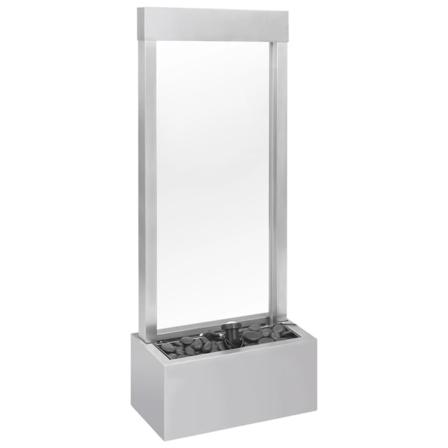 Vidaxl Trädgårdsfontän Silver 39x22x108,5 Cm Rostfritt Stål Silver