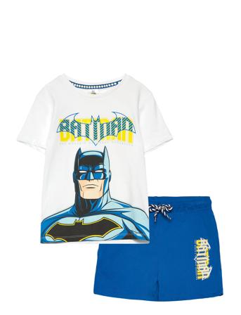 Set 2P Short + Ts Blue Batman