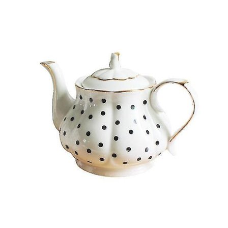 Benporslin Handmålad Gyllene Tekanna Kreativ Kaffekanna A