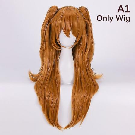 Høj kvalitet Eva Asuka Langley Soryu Cosplay Varmebestandig Syntetisk Paryk Wig