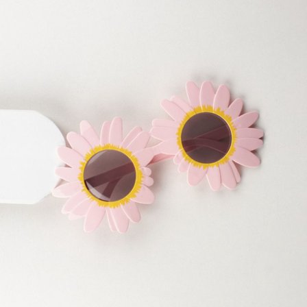 Blomsterbriller Daisy Shades ROSA GRÅ LINSER GRÅ LINSER