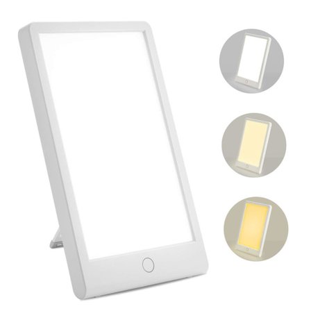 LED-lys, simulert dagslys, sallampe, 10 000 lux, berøringskontroll