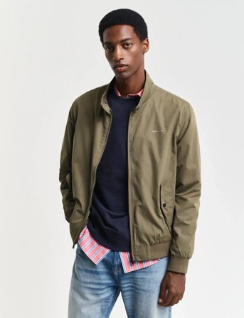 GANT Lightweight Harrington Jacket - Green - XXXXL