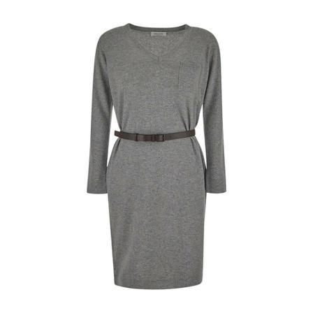Fabiana Filippi, Grey Wool Pullover Szary, Kobieta, Rozmiar: XS