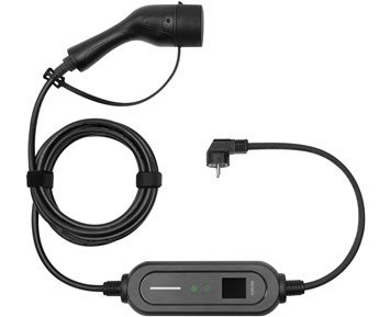 Deltaco E-Charge, cable Mode2, Schuko W/temp - type 2, 6-16A, 4+1.5M - Fyndvara - 5 m laddkabel för elbil med Typ 2-uttag, Schuko, 6-16 A