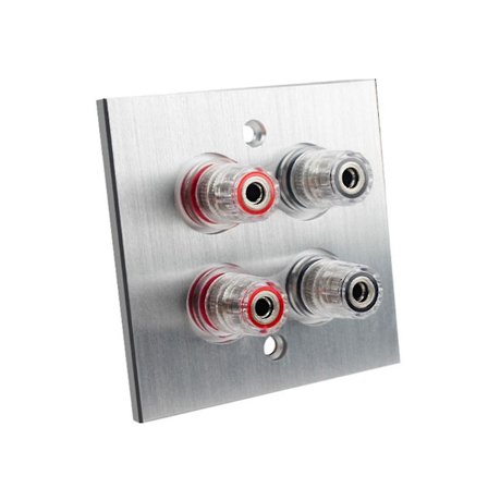 Liitin Banana Seinälevy Banana Plug Sitova Viesti Seinälevy Teatteri(hopea Banana Plug Sitova