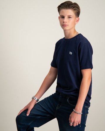 Lee Badge T-Shirt Blå T-shirts Dreng - Kids Brand Store