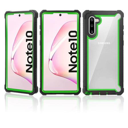 Samsung Galaxy Note10 - Iskunvaimentava tyylikäs suojakotelo Svart/Grön