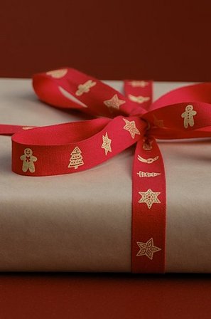 Jotex - Band Rot - GINGERBREAD - Kaufe Geschenkpapier und -band bei Jotex