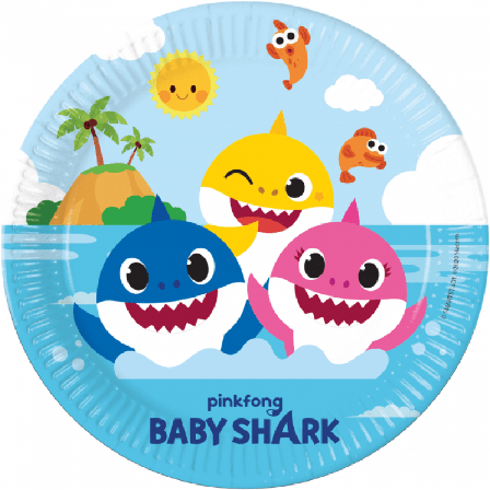 Tallrikar Baby Shark 8-pack