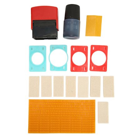 Dato Stempel 46ml 0,15in Høj Hurtigtørrende Klar Blæk ABS Personlig Dato Stempel til Butik Kontor DIY