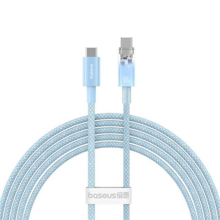 Baseus USB-C till USB-C kabel 2m 100W - Blå