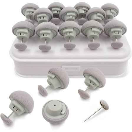 16 stk Dynetrekk Klemmer - Fester, Sklisikre, Mykt Stoff, For Dyner & Puter