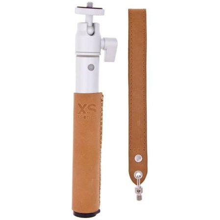 Telescopic selfie-kepit - XSORIES - U-Shot Deluxe - 49 cm - Alumiini ja nahka - Harmaa hopea