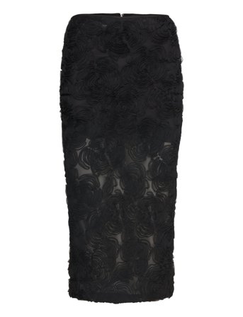 ROTATE Birger Christensen | Flower Mesh Pencil Skirt | 42