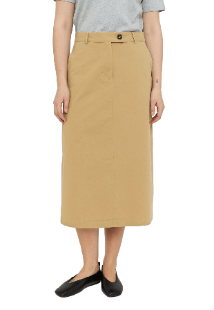 Soft Rebels Srvesny Midi Skirt - Travertine Kjolar Dam Brun S