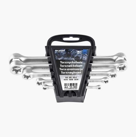 Ringnyckelsats Torx 5 st. E6–E24