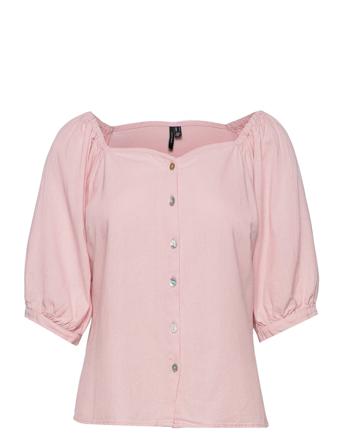 Vmjesmilo 2/4 Top Wvn Ga Pink Vero Moda