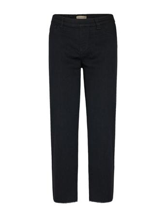 Sc-Nadira Bottoms Trousers Straight Leg Black Soyaconcept