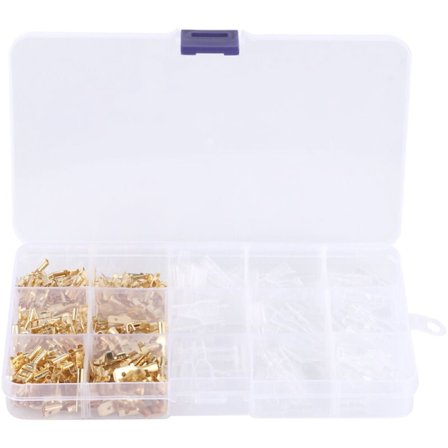 270 kpl Sähköjohtoliitin Uros Naaras Liittimet Teollisuustarvikkeet 2.8/4.8/6.3mm, DUBUNS