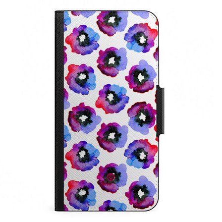 Naive iPhone 13 Mini Plånboksfodral - Violettblommor