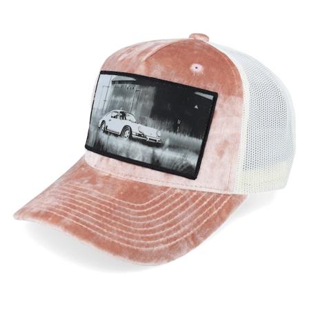 Calza Pennello - Rosa trucker Keps - Classic Sportscar Peach/Ivory A-frame Trucker @ Hatstore