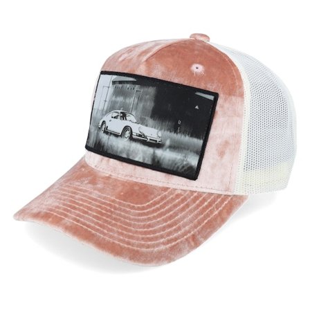 Calza Pennello - Rose trucker Casquette - Classic Sportscar Peach/Ivory A-frame Trucker @ Hatstore