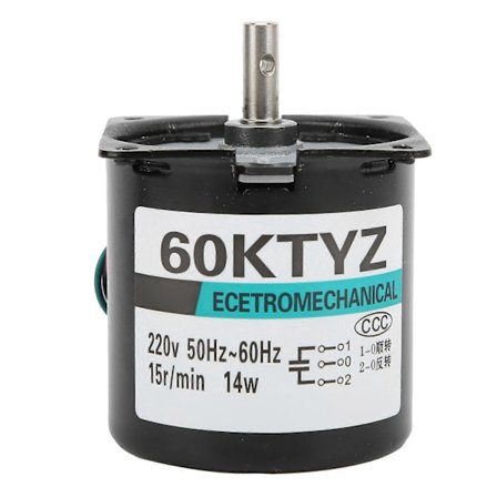 AC Synkronmotor 14W Permanent Magnet Lav Hastighet 2-veis Høy Torsjon Sentral Aksel XD60KTYZ15rpm/min AC220V