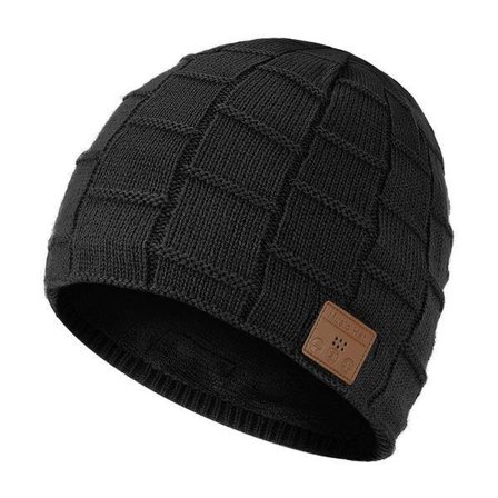 Bluetooth Beanie Lue, Oppgradert Lue Hodetelefoner Headset Vinter Musikk Lue Strikket Løpelue med Høyttalere og Unike Julegaver