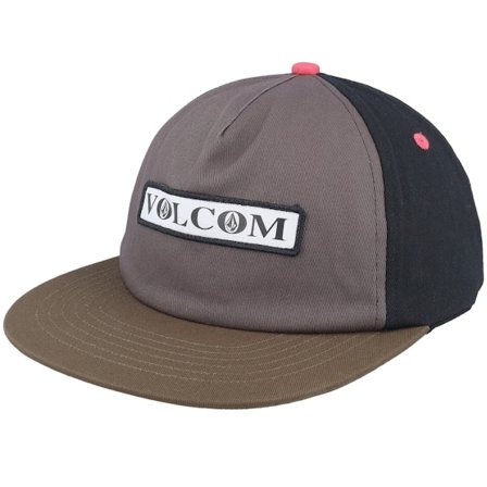 Volcom - Grau Snapback Cap - V Ent Hockey Dad Hat Pewter Snapback @ Hatstore
