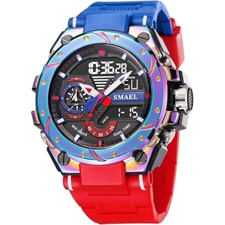 Kul elektronisk klokke for menn, utendørs sport og fritid multifunksjon