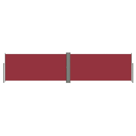 Vidaxl Infällbar Sidomarkis Röd 140x600 Cm Röd