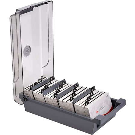 Rummer 500 kort, visitkortopbevaringsboks, rekordboks