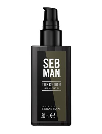 Sebastian Professional Seb Man The Groom Hair & Beard Oil - Nude - 30 ml