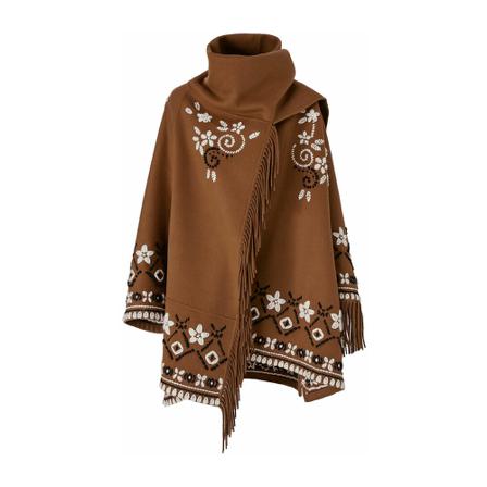 Ermanno Scervino, Poncho Brązowy, Kobieta, Rozmiar: S