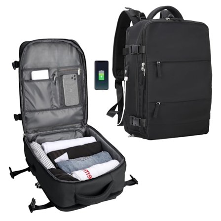 Rejsetaske til flykabine 45x36x20 til Vueling, EasyJet, Ryanair Vandafvisende og Rummelig Bagage (2210-001 1288 2350 D7)
