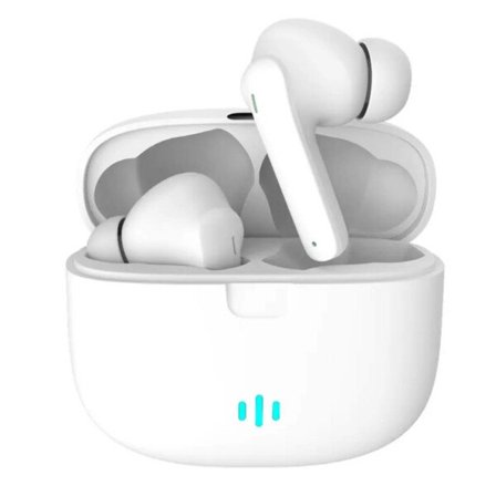 Helt Trådlösa Pro TWS Bluetooth Stereo In-Ear Hörlurar USB-C Vit