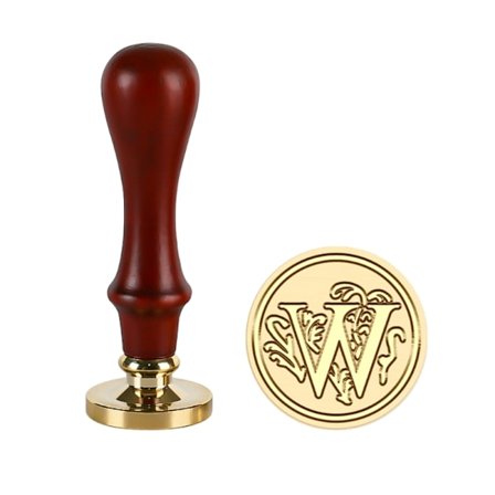 Utsökt Design Vaxsigillstämpelset i Mässing med Engelska Alfabet Bokstav Vintage Mönster Vaxsigillstämpel för Jul