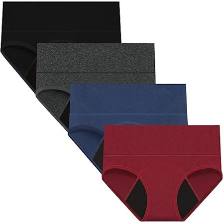 Menstruationsundertøj i bomuld til kvinder, lækagesikre underbukser til efterfødsel