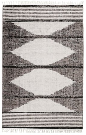 Bordure Décorative Fatimas Tapis - Taupe Marron/Beige Crème 200X300