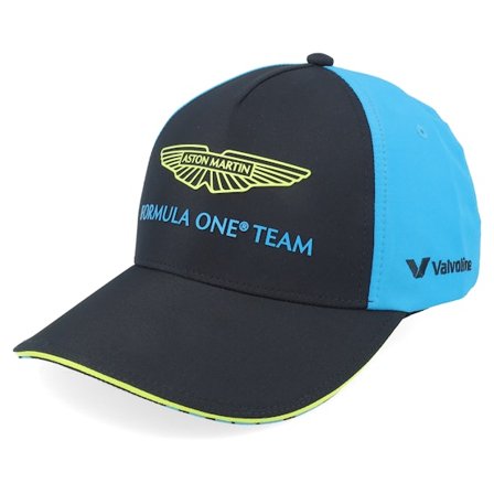 Formula One - Motor Schwarz adjustable Cap - Aston Martin F1 25 Team Singapore Black/Blue A-frame Adjustable @ Hatstore