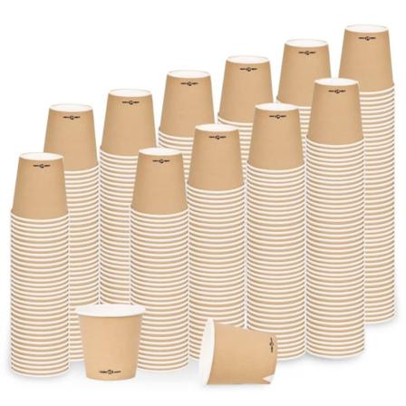 Vidaxl Pappersmuggar 120 Ml 1000 St Brun Brun