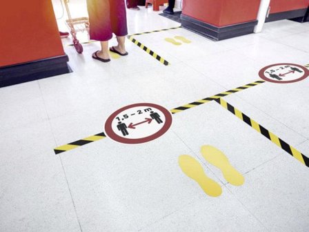 DURABLE Bodenmarkierungsform Fuss non-permanent