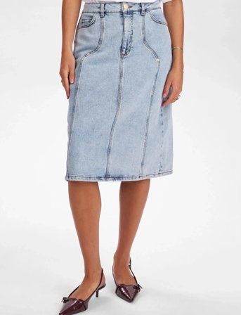 Nümph Nutoronto Midi Skirt - Blue - 40