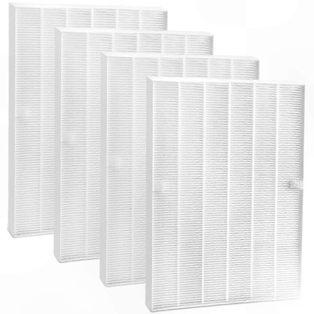 4-pack True HEPA-ersättningsfilter för luftrenare, kompatibla med Winix PlasmaWave-modeller, storlek A115115