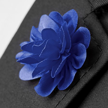 Royal Blue Lapel Flower for Men - Flower Lapel Pins