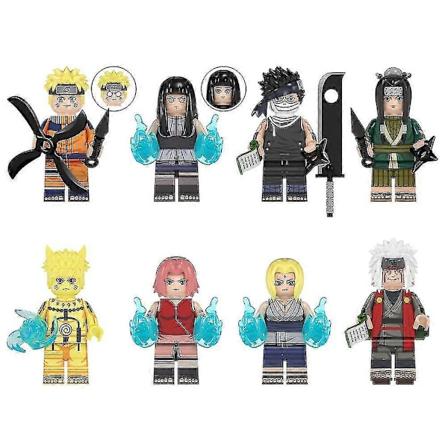 8 stk Anime Naruto Mini Action Figur Legetøj, Byggeklodser Legetøjssæt Til Festgaver, Fans Gave C