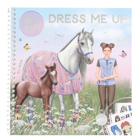 Miss Melody Dress Me Up Klistremerkebok