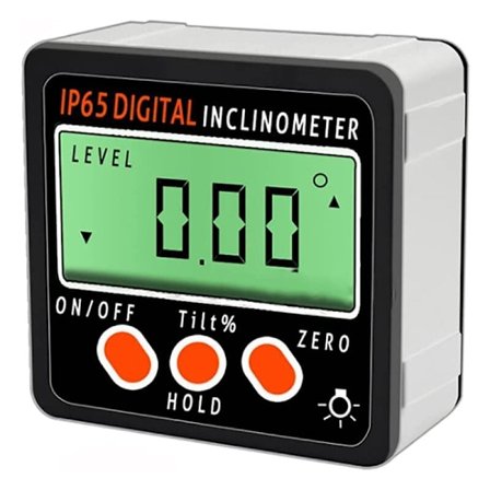 Digitalt vaterpas vinkeldetektor Hjørnehældning hældet IP65 vandtæt rapportør med magnetisk rillebase i V/0360 grader